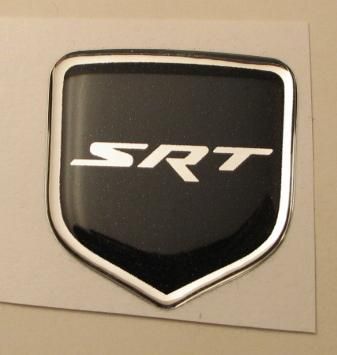 3D Black SRT Steering Wheel Badge 05-10 Dodge Vehicles - Click Image to Close